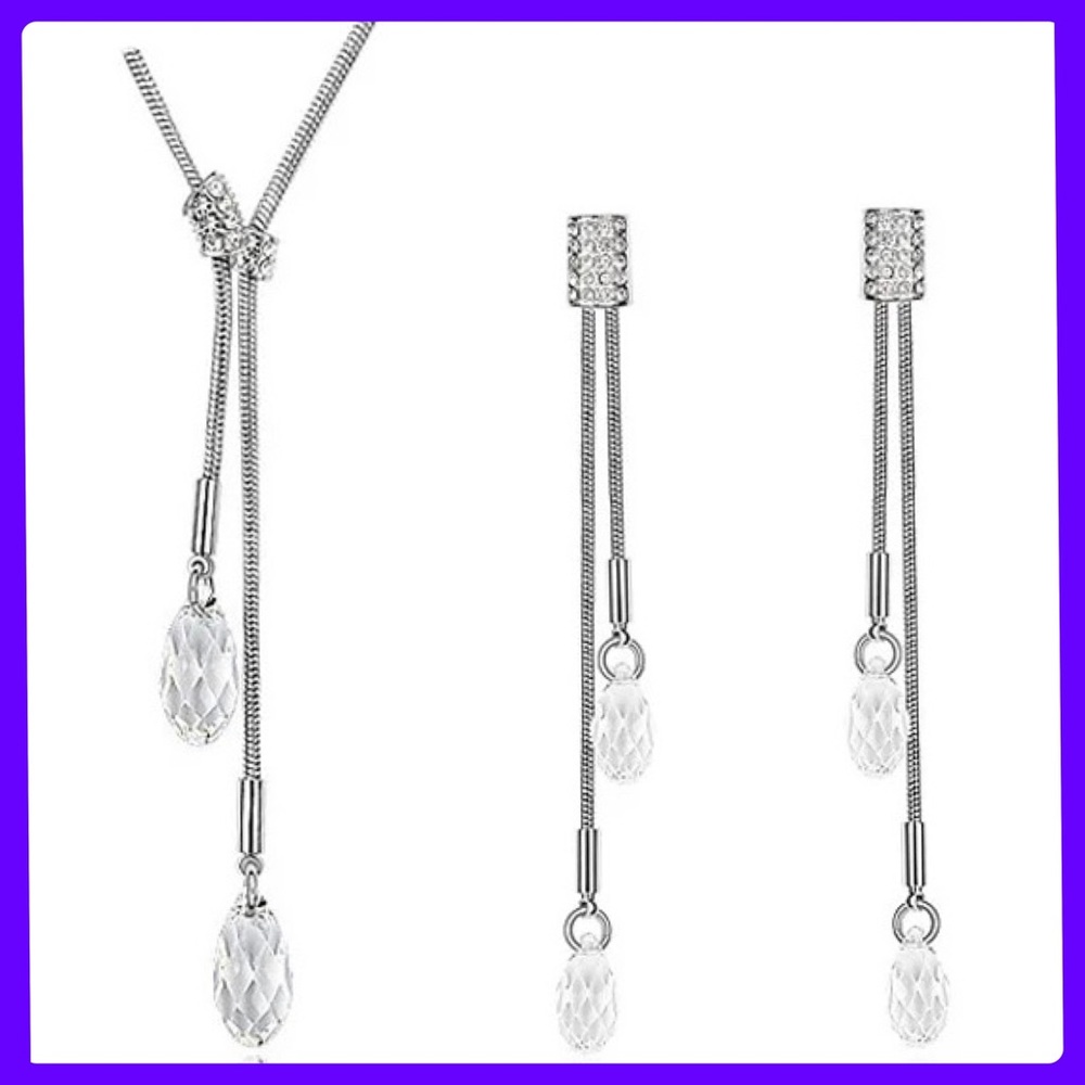 SWAROVSKI GILLAN NECKLACE & EARRING SET